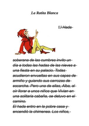 cuento la ratita blanca