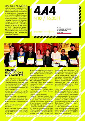 4a4 le journal de l'ENSAL n°10