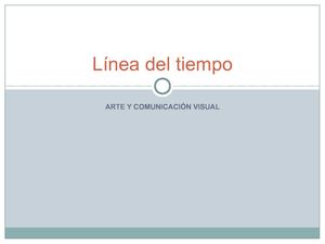 linea de tiempo del arte 