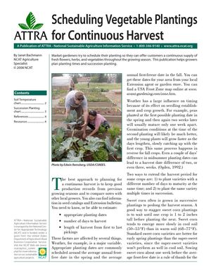 Scheduling Vegetable Plantings for Continuous Harvest
