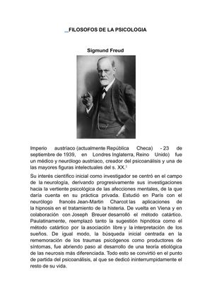 PRINCIPALES EXPONENTES DE LA PSICOLOGIA 