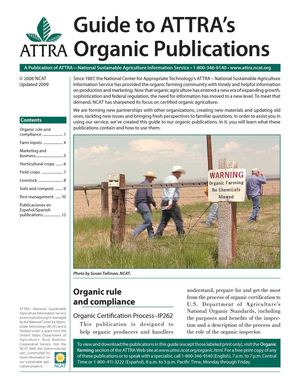 Guide to ATTRA's Organic Publications