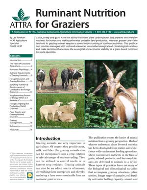 Ruminant Nutrition for Graziers