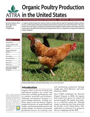 Organic Poultry Production in the United States