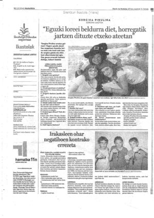 Erentzun Ikastola - Diario de Noticias 2011