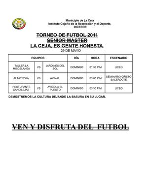 28 Y 29 DE MAYO DE 2011