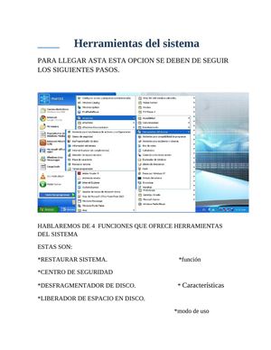 herramientas del sistema