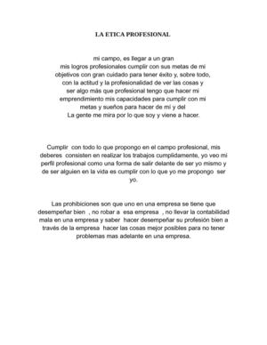 LA ETICA PROFESIONAL