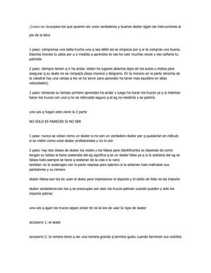 COMO SER SKATE