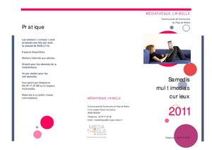 Programme des samedis multimédias curieux 2011