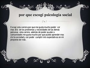 presentacion psicologia
