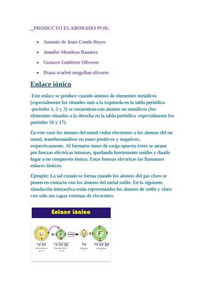 tipos de enlalace