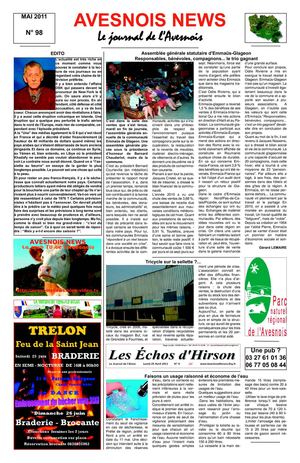 AVESNOIS NEWS N° 98