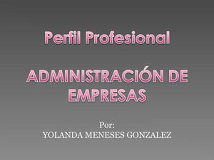 Perfil Profesional del Administrador de Empresas de UNIMINUTO