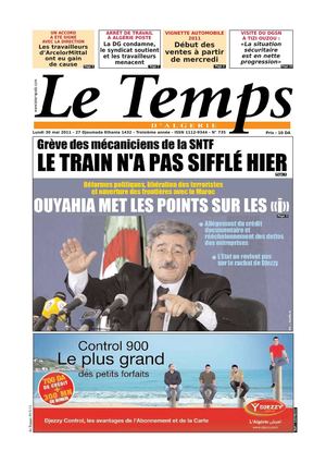 Le Temps d'Algérie Edition du Lundi 30 Mai 2011