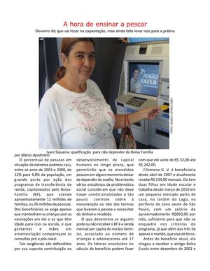 A hora de ensinar a pescar