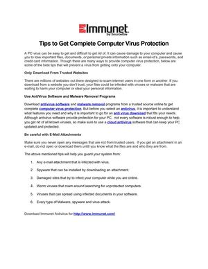 Computer Virus Protection Tips Calaméo - Tips to Get Complete Computer Virus Protection