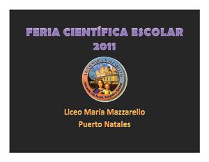 PRESENTACION FERIA 2011