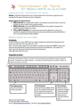 Découverte du clavier