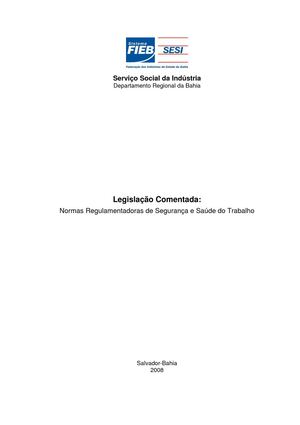 normas regulamentadoras de segurança do trabalho