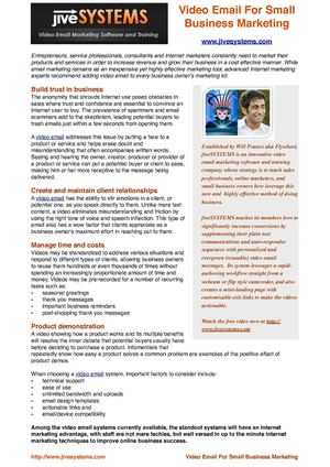 Video Email For Small Business Marketing