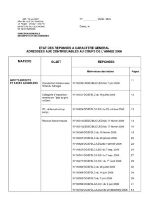 etat reponse 2006