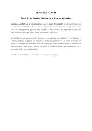 La Cour de Cassation et la garde à vue.