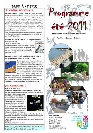 Plaquette été 2011