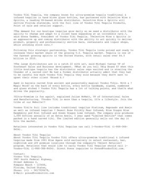 Voodoo Tiki Tequila Partners with Selective Wine & Spirits for Florida Distribution