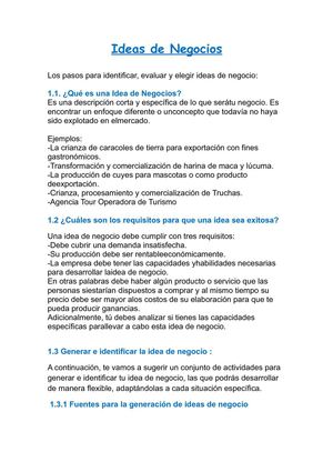 Idea de Negocios