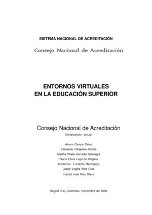 Entornos virtuales en la educación superior