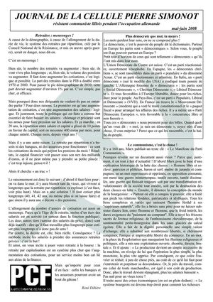 Résistance n° 3 - mai-juin 2008
