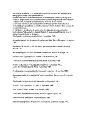 Ezequiel Ander-Egg. En el trabajo Social.