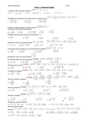 Potències i radicals