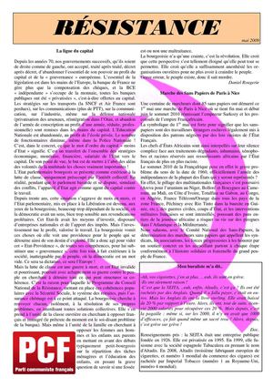 Résistance n° 16 - mai 2010