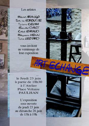 Exposition ART ÉCHANGE à Paulhan