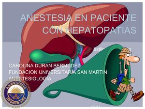 anestesia para pacientes con hepatopatias