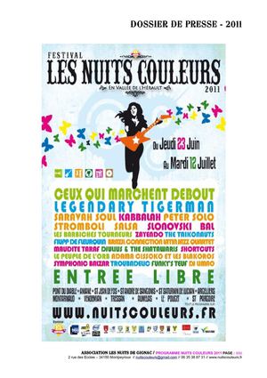 Dossier Presse - Festival Nuits Couleurs 2011