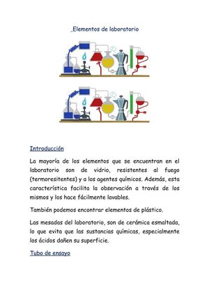 elementos de laboratorio