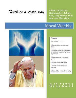 Magazine project tony ahn, keithparker, robbie Goe, Troy Newell, Alex Vigue