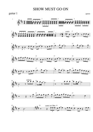 show must go on melody full song