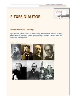 Callejeros literarios Blanes: Autors catalans