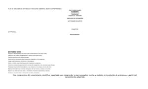 Planes de área Ciencias Naturales Grado 4º