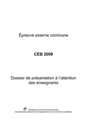 Le CEB 2009