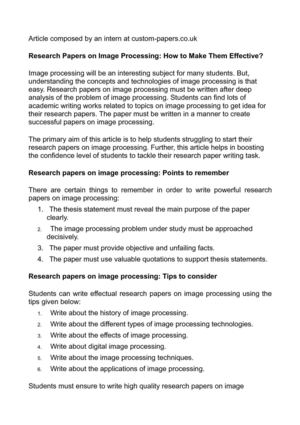 Digital image processing research papers 2020 image