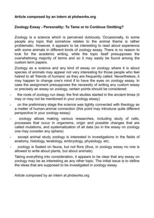 Essay English Example Zoology Essay Personality To Tame Or To Continue Omitting Proposal Essay Sample also Apa Essay Papers Calamo Zoology Essay Personality To Tame Or To Continue Omitting Barack Obama Essay Paper