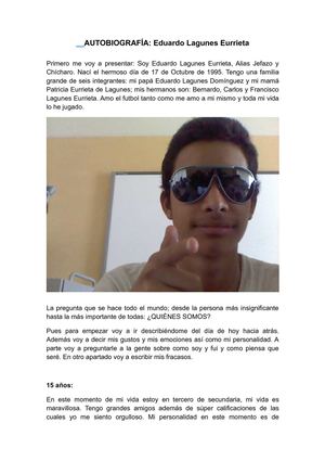 Inicio de mi Autobiografía. (sin fotos)