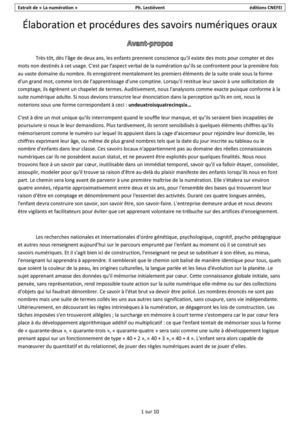 Élaboration et procédures des savoirs numériques oraux