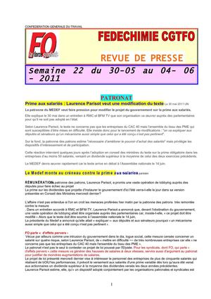 Fédéchimie semaine 22