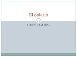 El Salario
